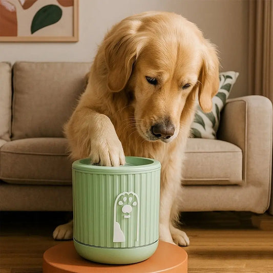 Automatic Pet Foot-Washing Cup Soft Quick Wash Dog Foot Cleaning Cup Portable Detachable Paw Cleaner Cup for Cats and Dogs